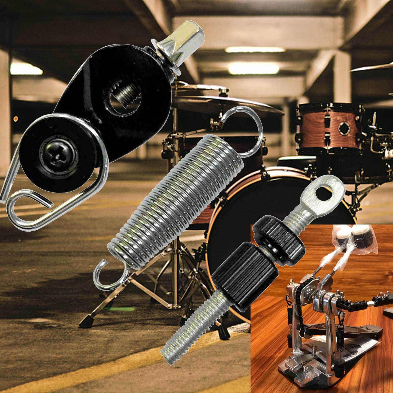 

Metal Bass Drum Foot Pedal, Spring Cam Tensioner, Drum Set for Replacing чёрный