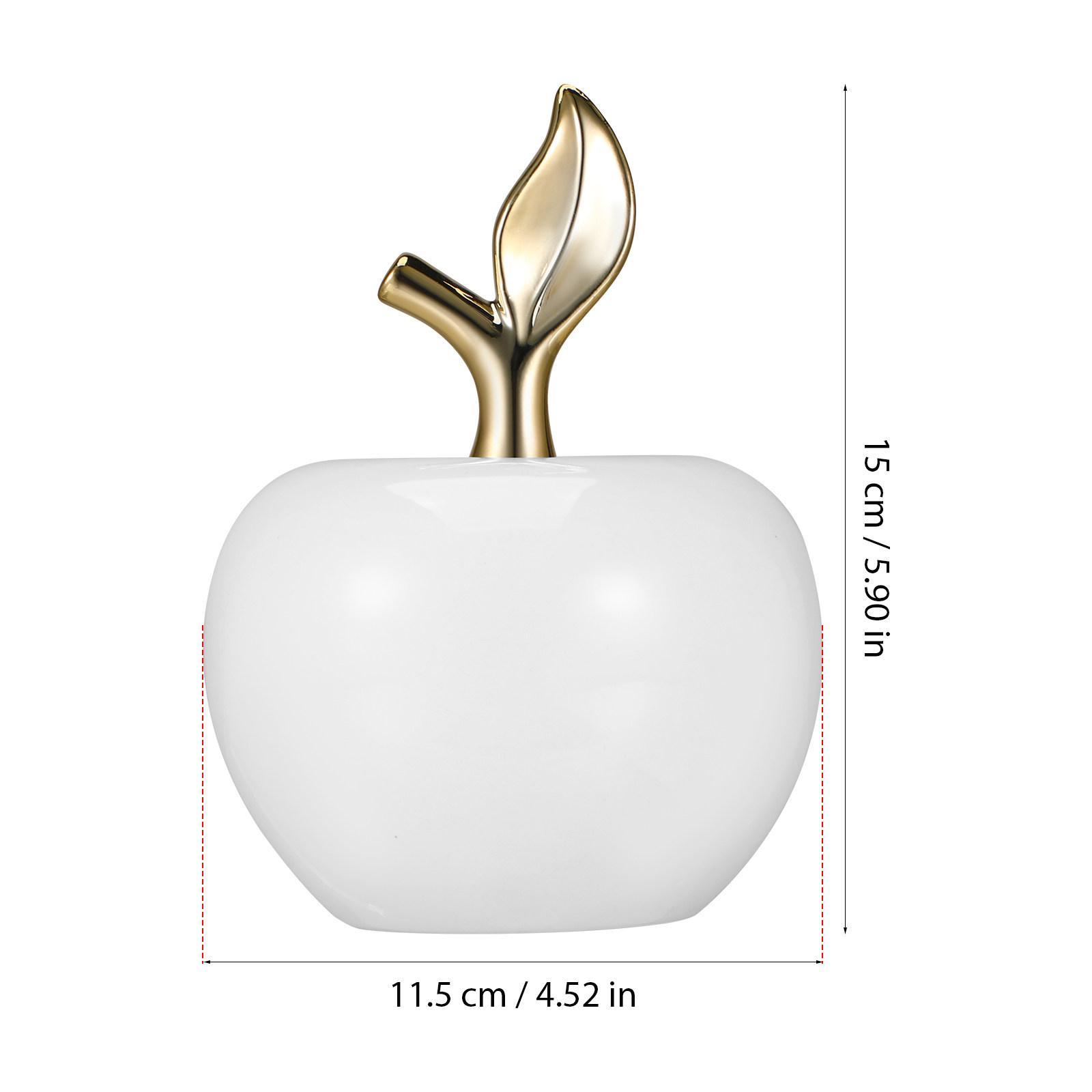 

Small Ceramic Ornament Delicate Realistic Fruit Craft Decorative Photography Prop Christmas Realistic Fruit Model 11.5X8X8CM
