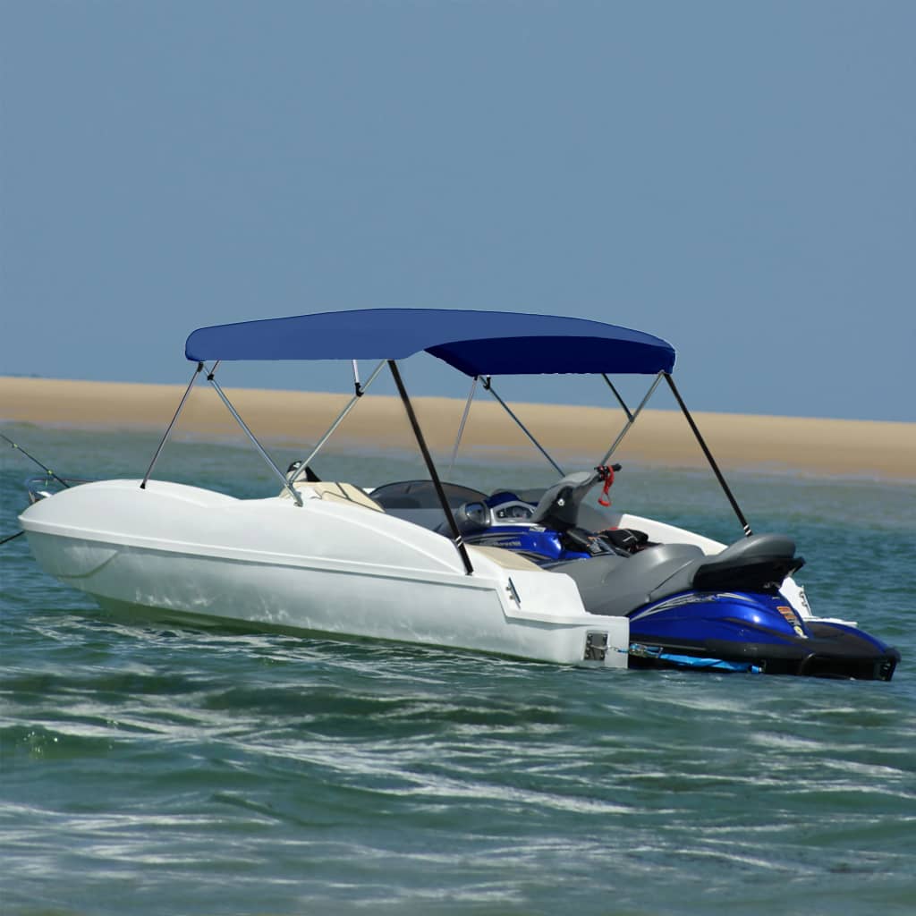 4 Bow Bimini Top Marine Blue 243 x (230 244) x 137 cm