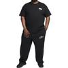 Nike Club Fleece Logo Print Comfortable Straight Leg Knit Sweatpants Men Bottoms Black FZ0775-010