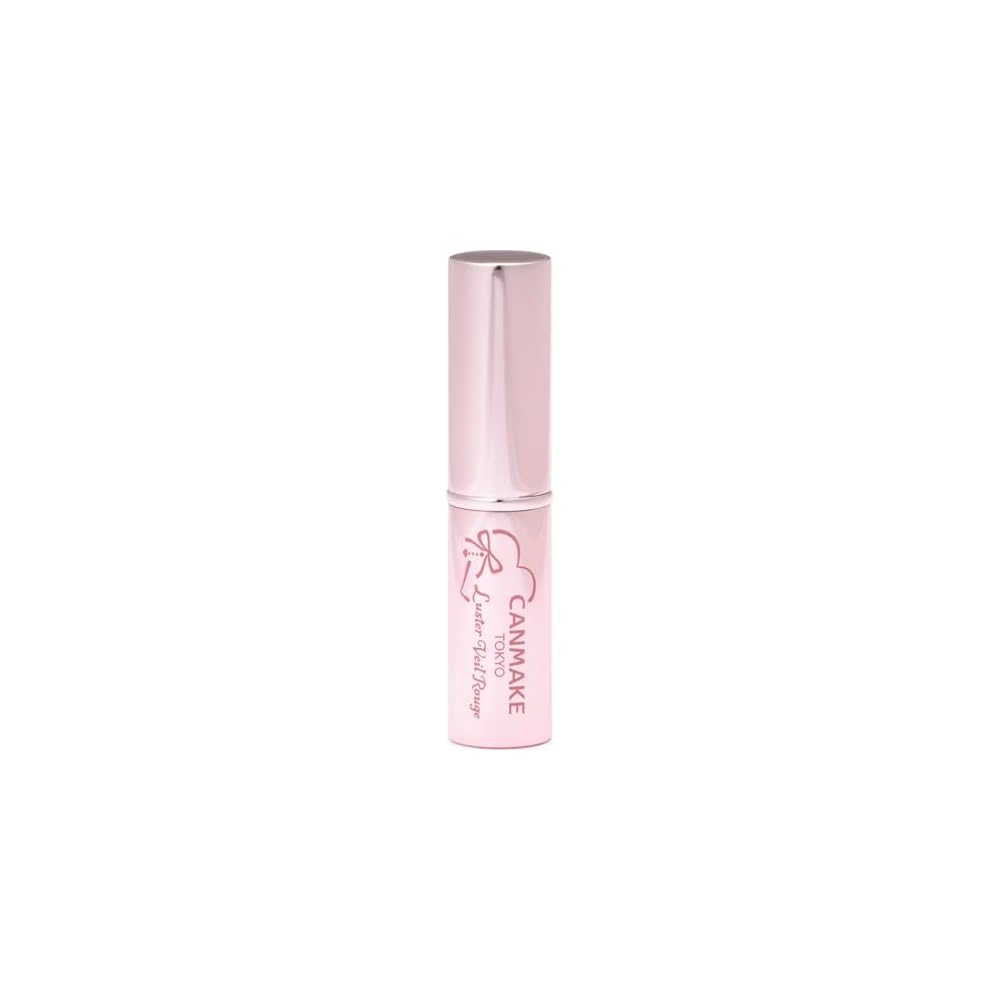 Canmake Lustrous Veil Rouge 04 Cherry Parfait 3g Moisturizing Lipstick Glossy Finish Vibrant Color Cherry Red