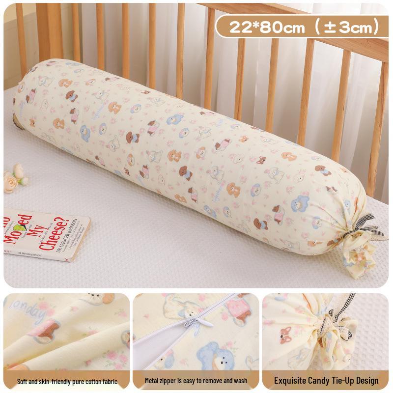 2026 All-Cotton Double Layer Gauze Side Sleeper Pillow - Lumbar, Soothing, Pregnancy, and Support Pillow