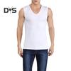 Men Summer Fitness Vest Solid Color Seamless Plus Size V Neck Sleeveless Stretchy Soft Breathable Quick-drying Pullover Casual Men Gym Sport Tank Top