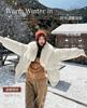 European and American cotton clothes winter women's down cotton clothes trendy personalized street big fur collar short hooded cotton-padded jacket