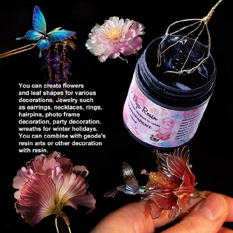 Versatile UV Resin for Artistic Creations Quick Drying Adhesive for DIY Projects