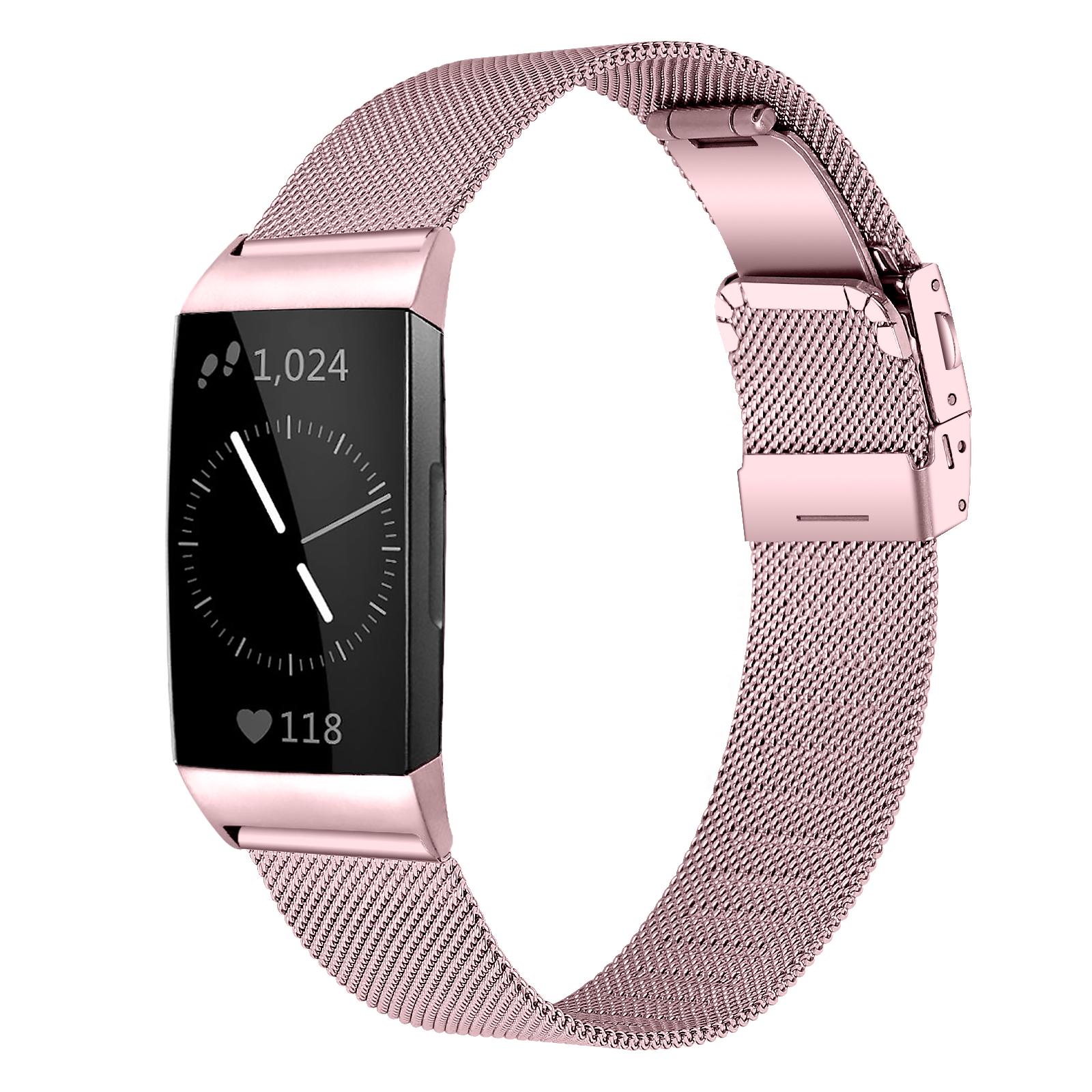 

For Fitbit Charge 3/4/3 SE Fashionable Stainless Steel Smart Watch Band Gold