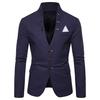 Spring New Multi-button Decoration Men's Casual Stand-up Collar Suit European Size Men's Suit