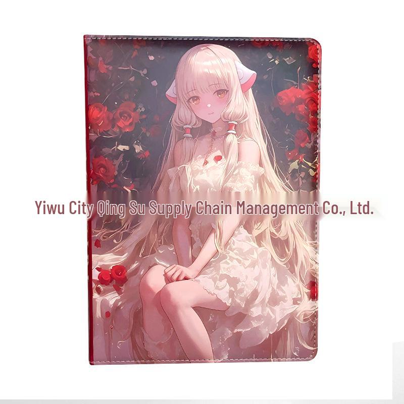 B5 Red Rose Kijiri Anime Hardcover Leather Diary Notebook Planner A-262