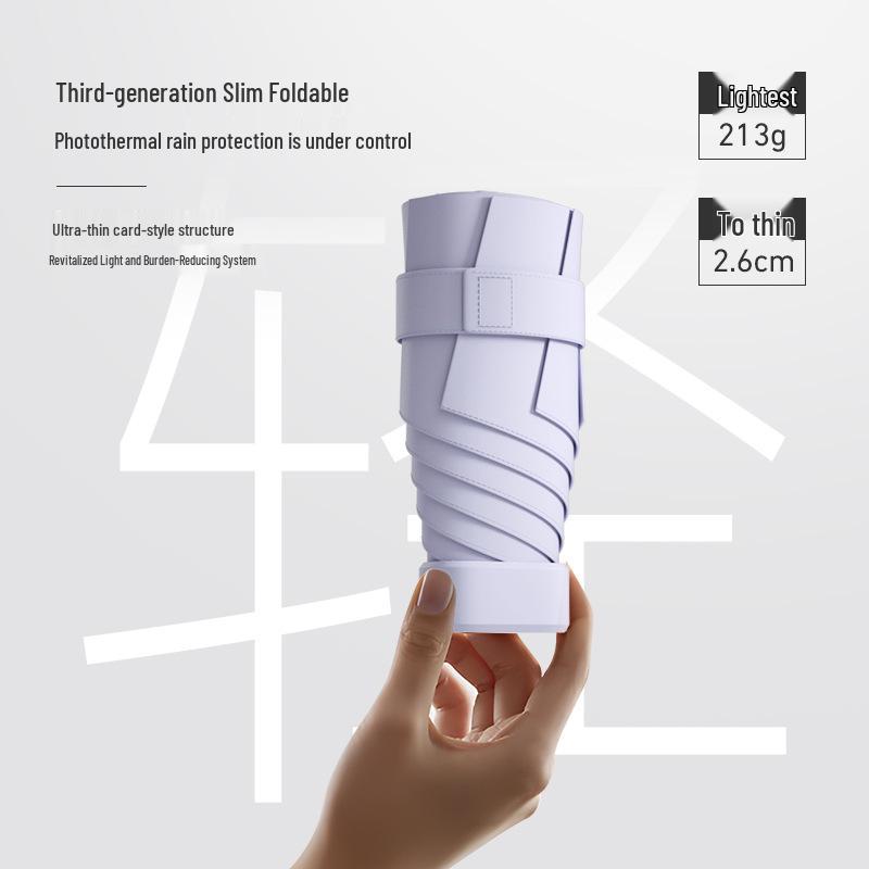 Compact Ultralight Dual-Use Mini Umbrella: Portable Anti-UV Sunshade for Women, Perfect for Sunny and Rainy Days