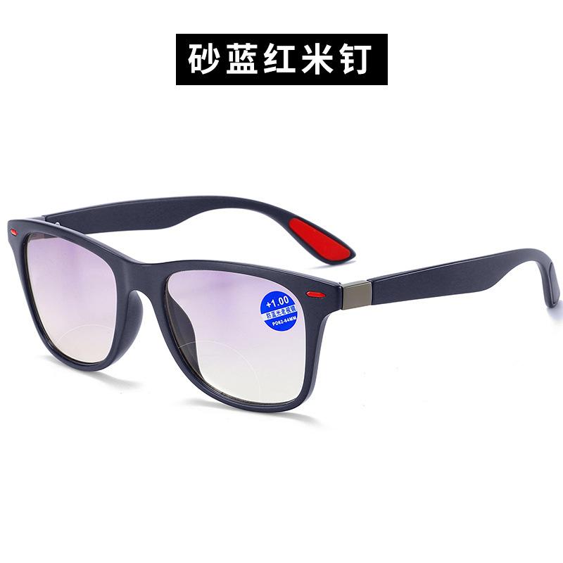 

Anti-Blue Reading Glasses Men S And Women S Progressive Double-Light Reading Glasses Middle-Aged And Elderly Far And Near Reading Glasses +100