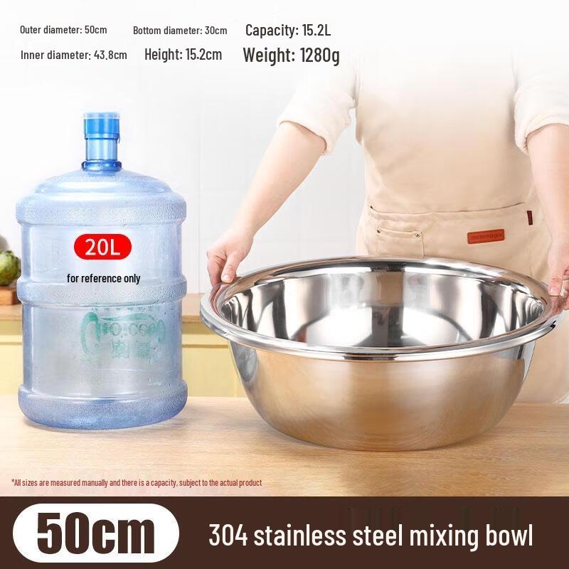 HANDUNYOU 304 Food-Grade Stainless Steel Basin