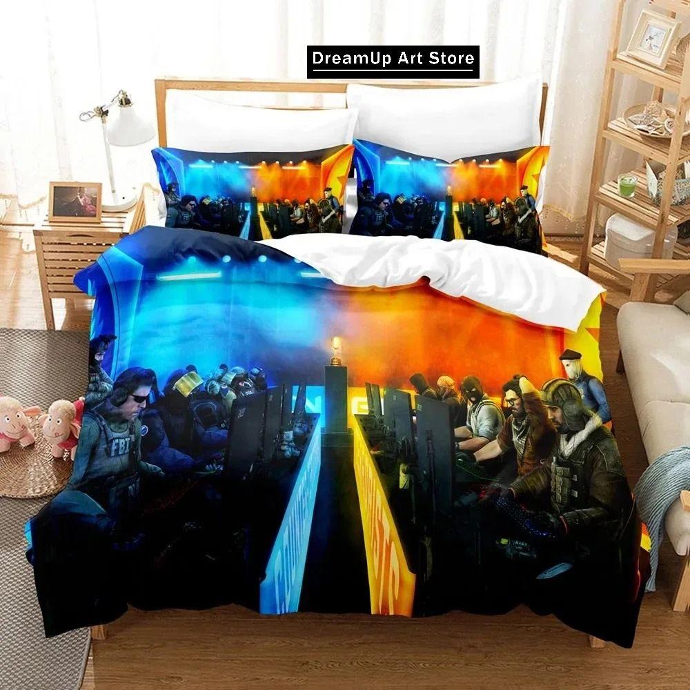 3D Print Fashion Shooting Game Csgo Bedding Set Boys Girls Twin Queen Full Size Duvet Cover Pillowcase Bed Adult Bedroom