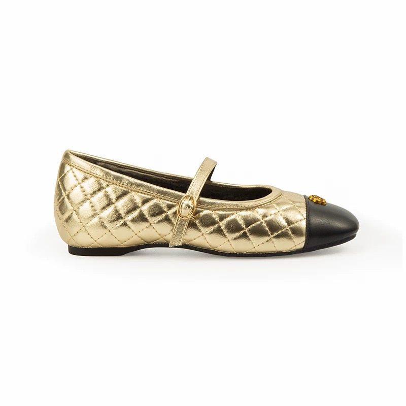 First encounter super soft inner height increase camellia Mary Jane shoes winter small fragrant wind rhombus color matching and velvet single shoes