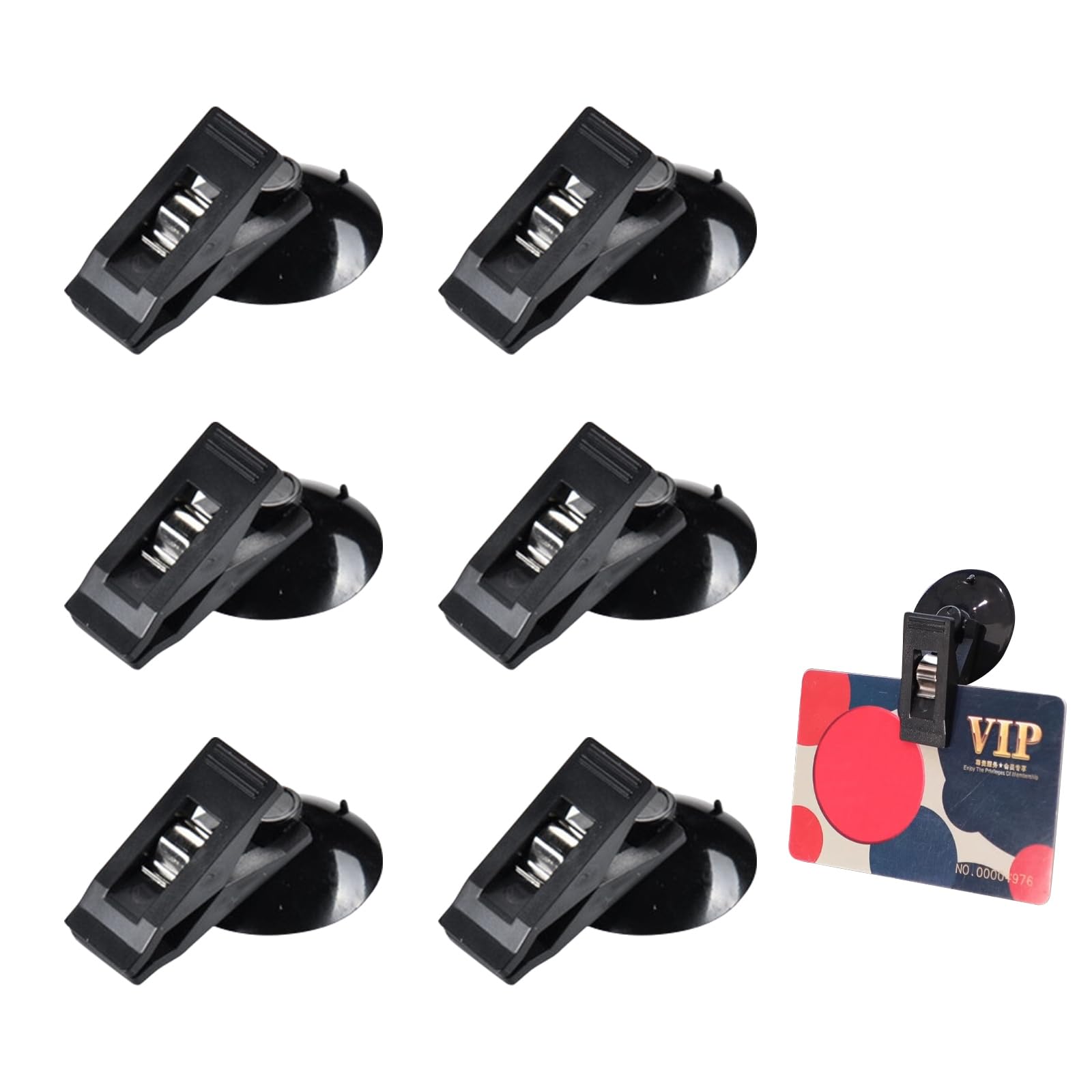 

Прищепки на присосках Coollooda (6 упаковок) Зажимы для автомобильных окон Зажимы для штор от солнца Полотенце чёрный