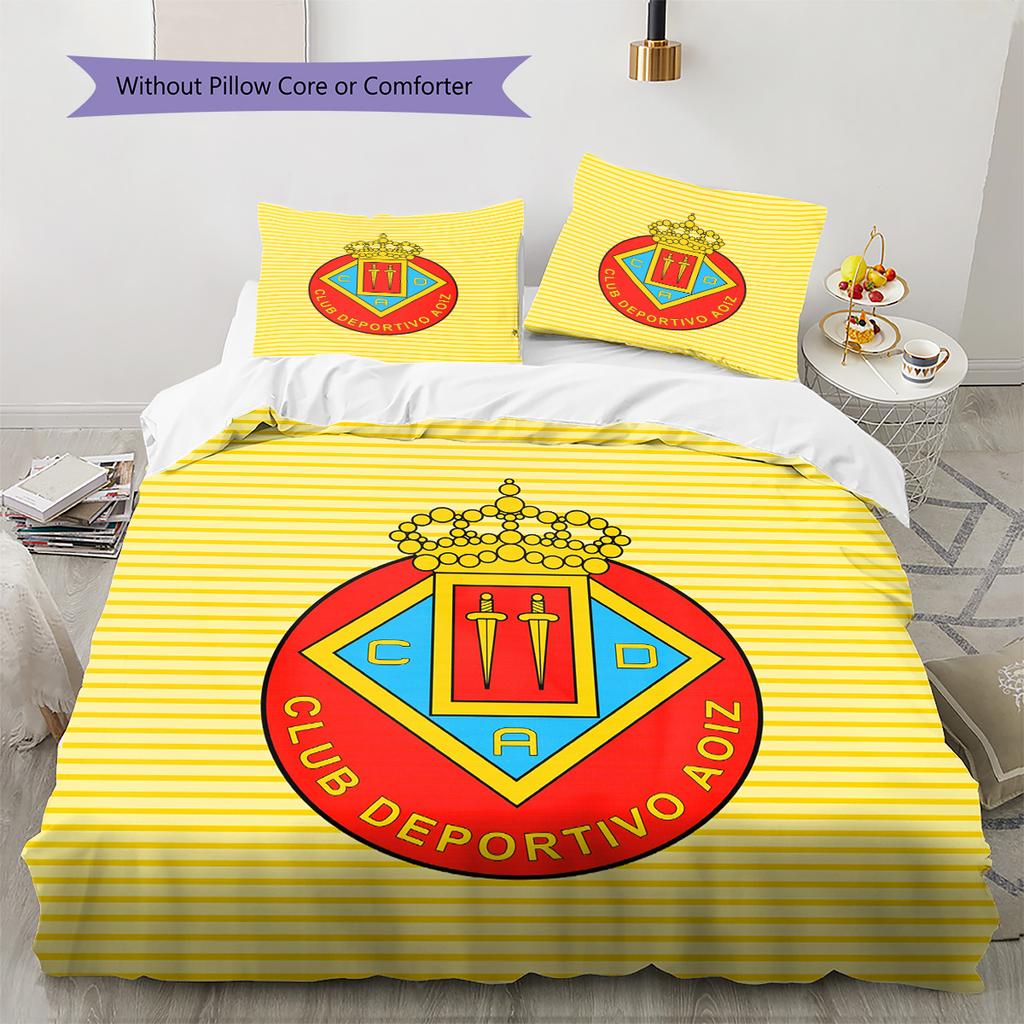 CD Aoiz Pattern Bedding Quilt Set Home Decoration Gift (1 * duvet cover + 2 * pillowcase without core)