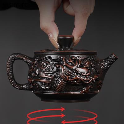 Fioletowy ceramiczny czajniczek Fengming Pot Kung Fu Tea Akcesoria kuchenne do gospodarstwa domowego 1 szt. Ręcznie robiony czajniczek 250 ml