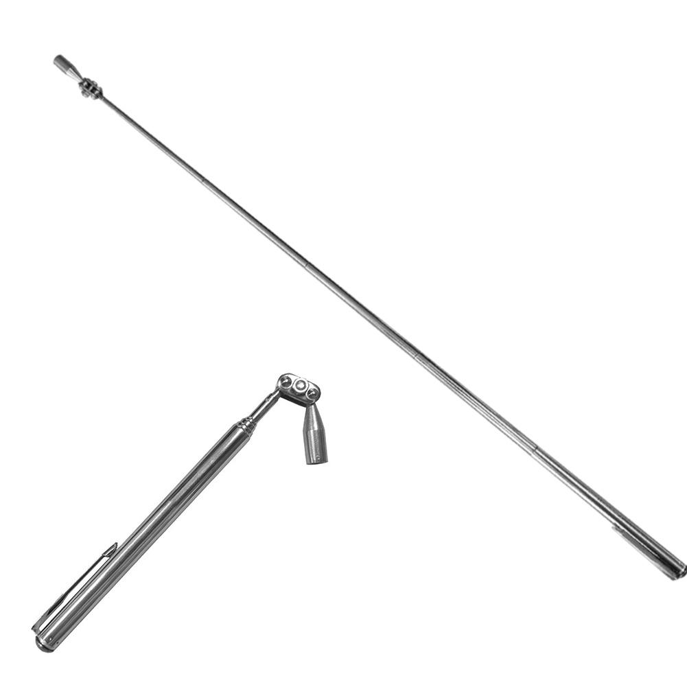 Versatile Pickup Tool Magnetic Pickup Tool DIY Projects Silver Magnetic Pickup Tool For Mechanics Lightweight Design