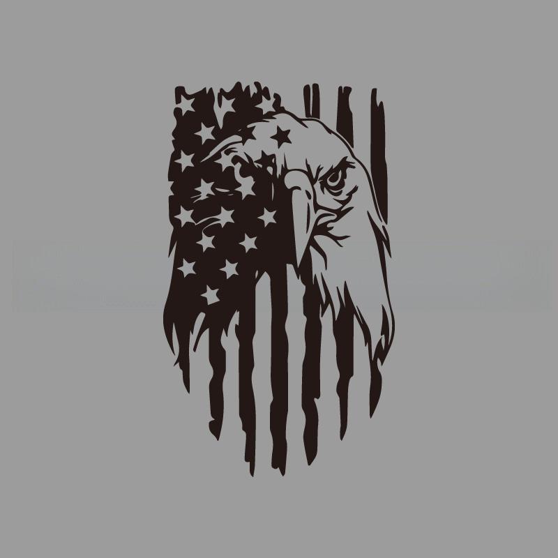 Eagle sauce one-eyed flag creative&funny stickers for cartoon fans&lover,high quality for car trucks motorcycles &laptops