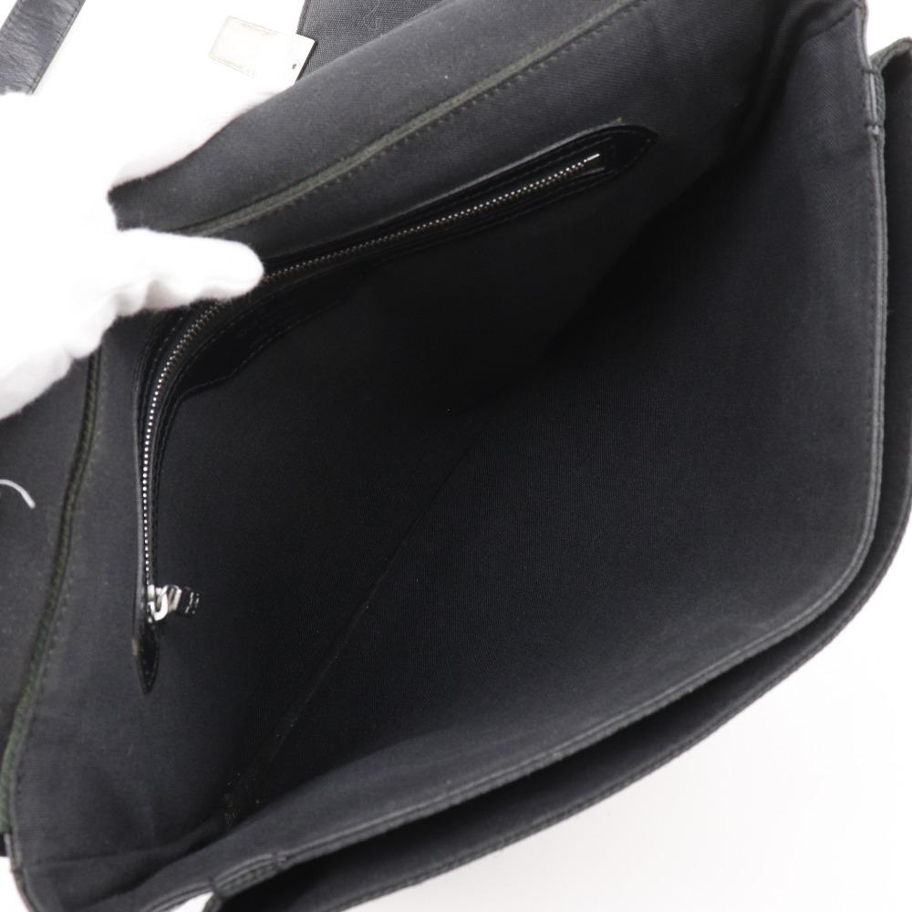 Louis Vuitton Saratov GM Shoulder Bag M30882 Noir Black Taiga Mens Used