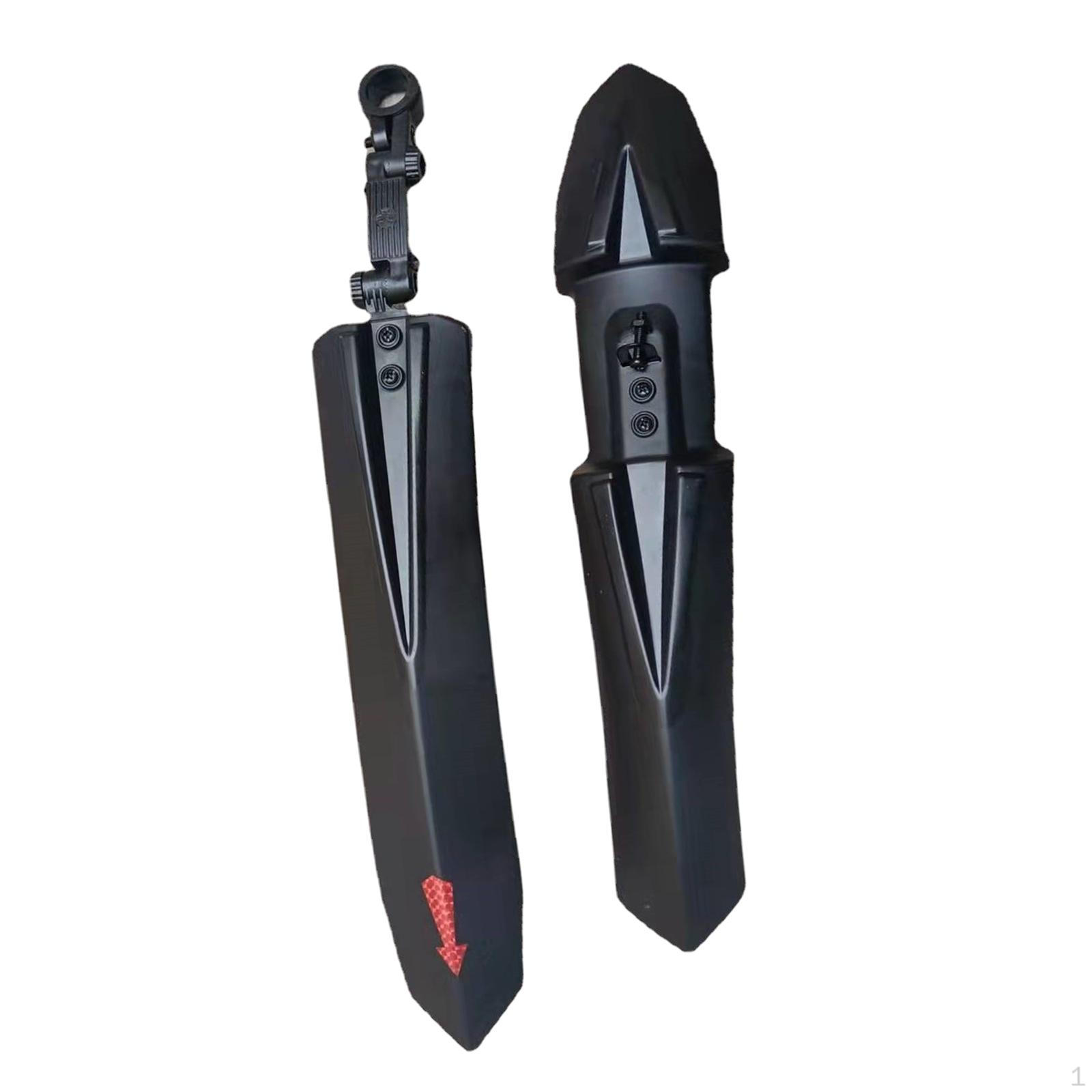 Bike Mudguard Front Rear Set Fenders Universal Lengthen Widen Bicycle Mud Guard for Plastic Buckle