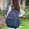 Zaino Stile Coreano a Righe Grigie Leggero Zaino Scolastico per Studenti Zaino con Stampa di Stelle Outdoor