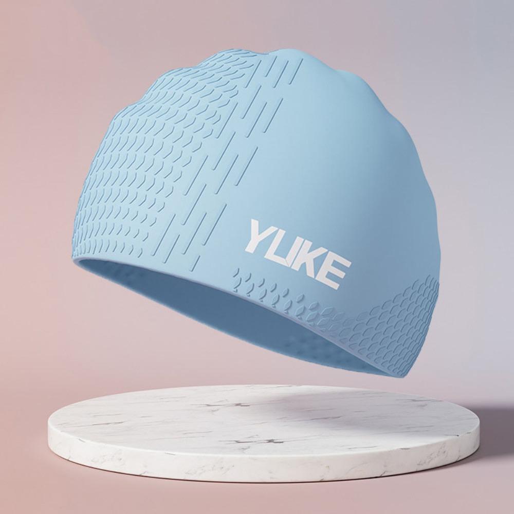 Elastic Silicone Swimming Cap Lightweight Printed Swimming Cap Diving Cap Swimming Hat  Women