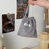 Storage Pocket Drawstring Bag Corduroy Storage Bag Small  Fashionable Durable