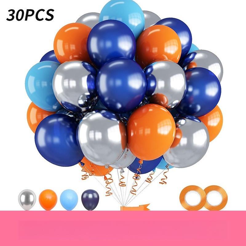 10 Zoll 30 Stück Glitzerpapier-Schnipsel Ballon-Set Dekoration Ballons Weihnachten Halloween Geburtstag Feiertag
