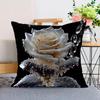 Rose Pillowcase Dormitory Decoration Office Living Room Sofa Home Pillowcase