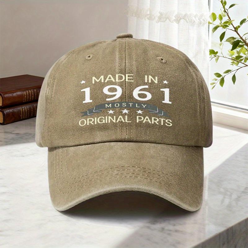 Made In Mostly Original Parts Baseball Cap Vintage Birthday Gift Cotton Adjustable Casual Hat