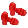 4ks Silikonové špičky paliček Tichá cvičná podložka na bubny Tlumič Perkusní příslušenství Červené