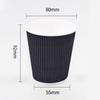 Disposable Corrugated Paper Coffee Cups with Lids