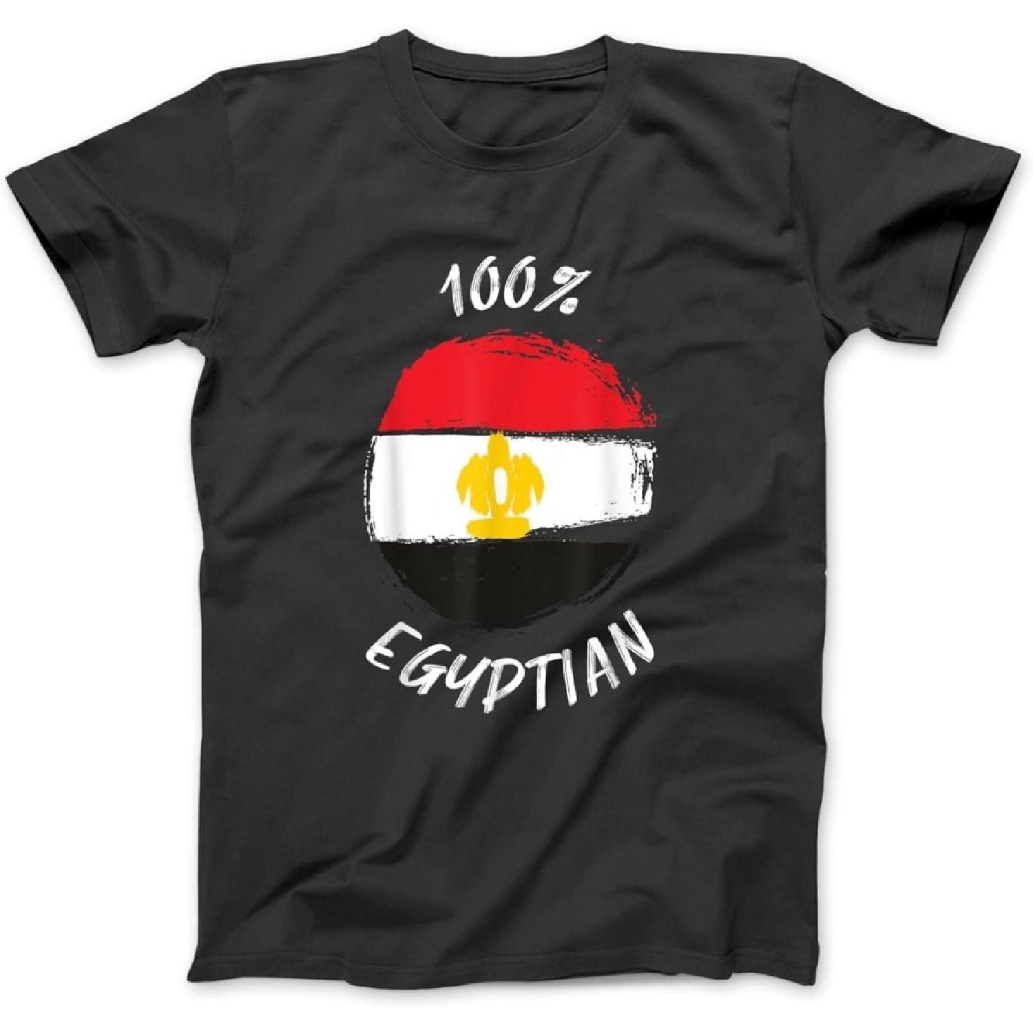

100% Egyptian Shirt _ Proud Egyptian Shirt _ Flag Egypt T-Shirt Sweatshirt Hoodie for Men Women Kids Made in Canada Black XXXXXL різнокольоровий