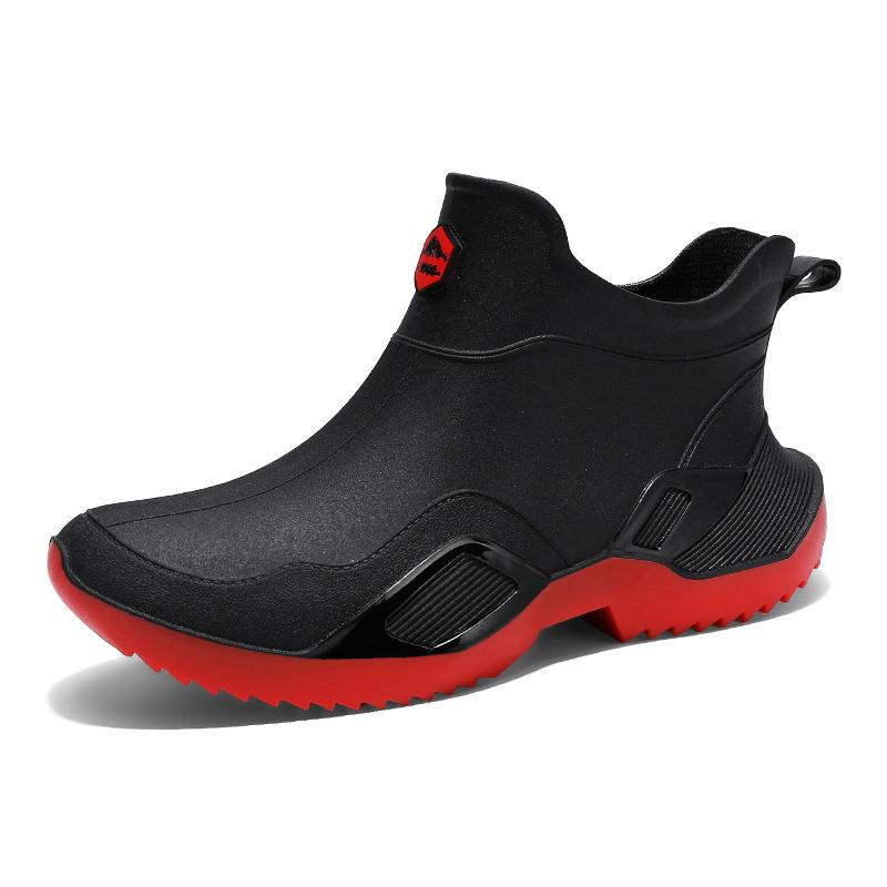 Pánská ležérní sportovní obuv, prodyšná kuchařská pánská obuv velkých velikostí, venkovní holínky, vodotěsné a protiskluzové holínky