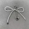Phone Charms Heart Phone Chains Bag Pendant Pearl Bow Phone Charms Pendant  Bag Ornaments