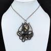 Peanut Wood Jasper Pendant Copper Wire Wrapped Pendant Gemstone Jewelry Octopus Pendant Copper Wire Jewelry Gift For Mother Handmade Pendant