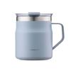 Bestco Lock Lock Metro Mug with Stainless LHC4218SBLU & Lid, Insulated, Steel, 355ml, Blue,