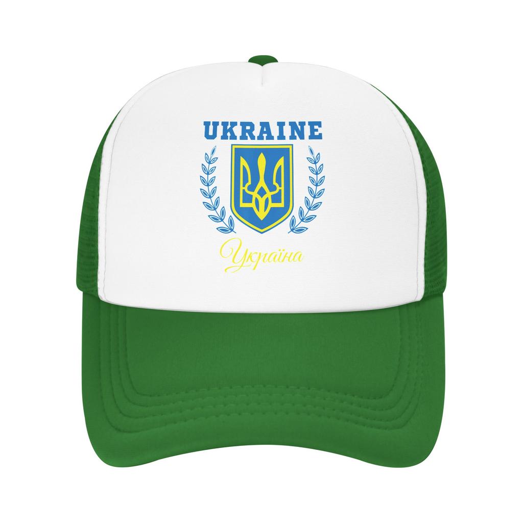 Mesh Sun Hats Ukraine Ukrainian Kiew Trysub Flag Summer Baseball Cap For Unisex Fashion Outdoor Sports Baseball Caps