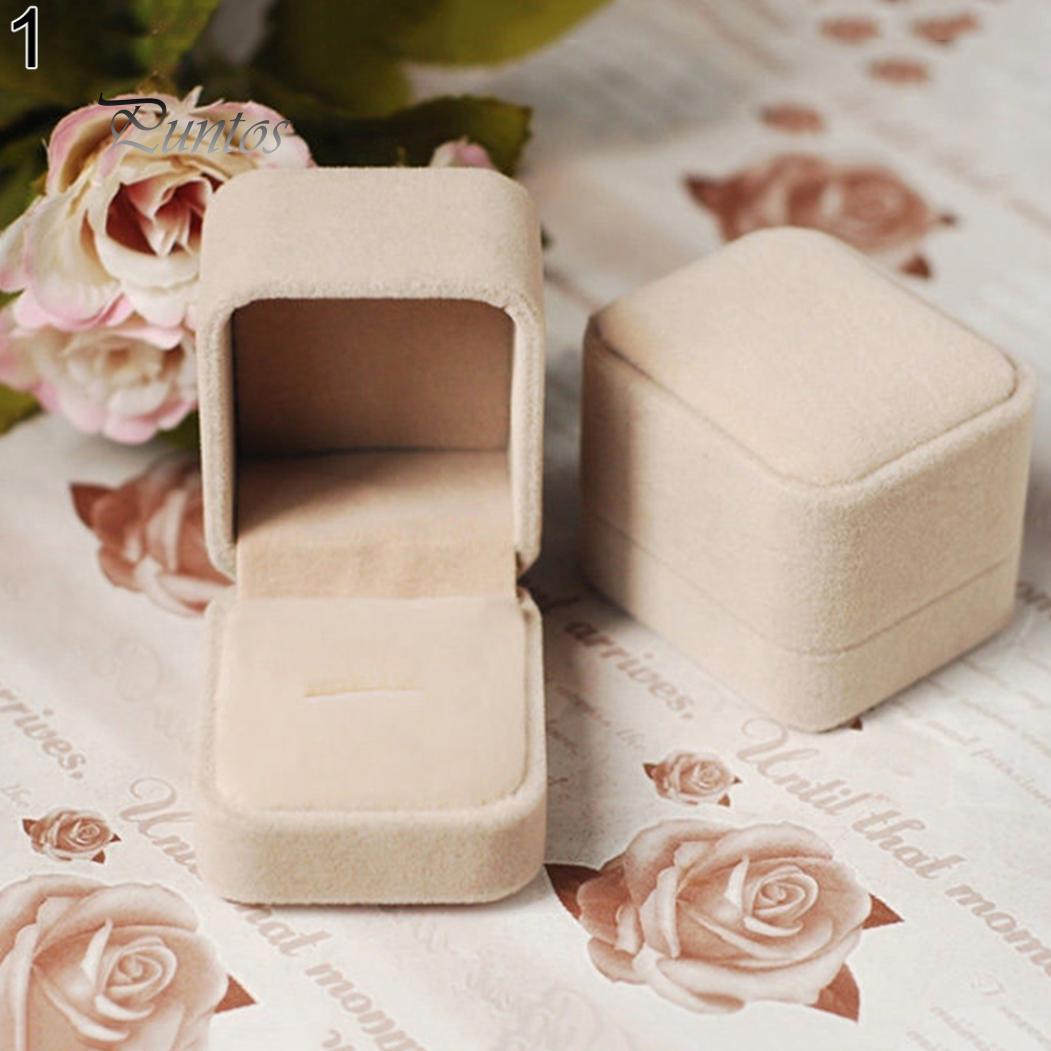 

Модный органайзер для хранения ювелирных изделий, серег и колец, квадратная крышка, открытая коробка, подарок вино красного