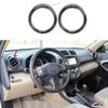For Toyota RAV4 2006-2011 2012 Black Wood Grain Dash AC L&R Air Outlet Vent Trim