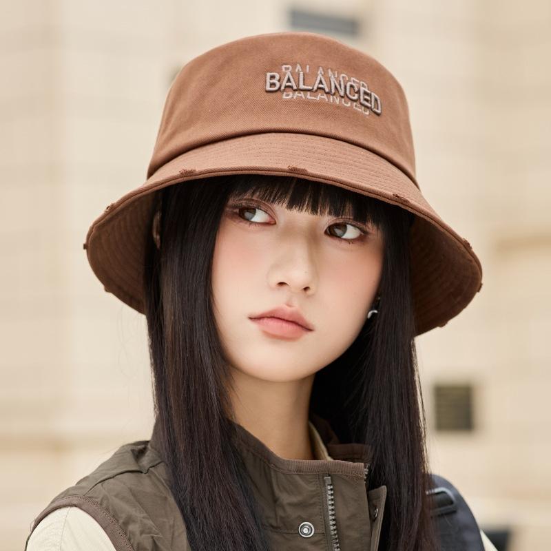 

Летняя женская вышитая буква шляпа для бассейна с защитой от ультрафиолета большая шляпа-ведро с карнизом дорожная козырек пляжная шляпа от солнца One Size темно-коричневого