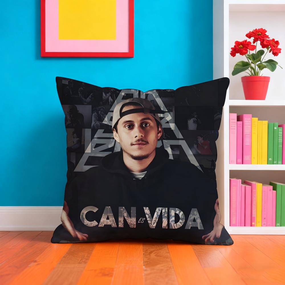 CCanserbero Singer Pillow Case Cushion Cover Soft  EasyWash Pillow Case  Versatile For Couch Bed Travel And Office