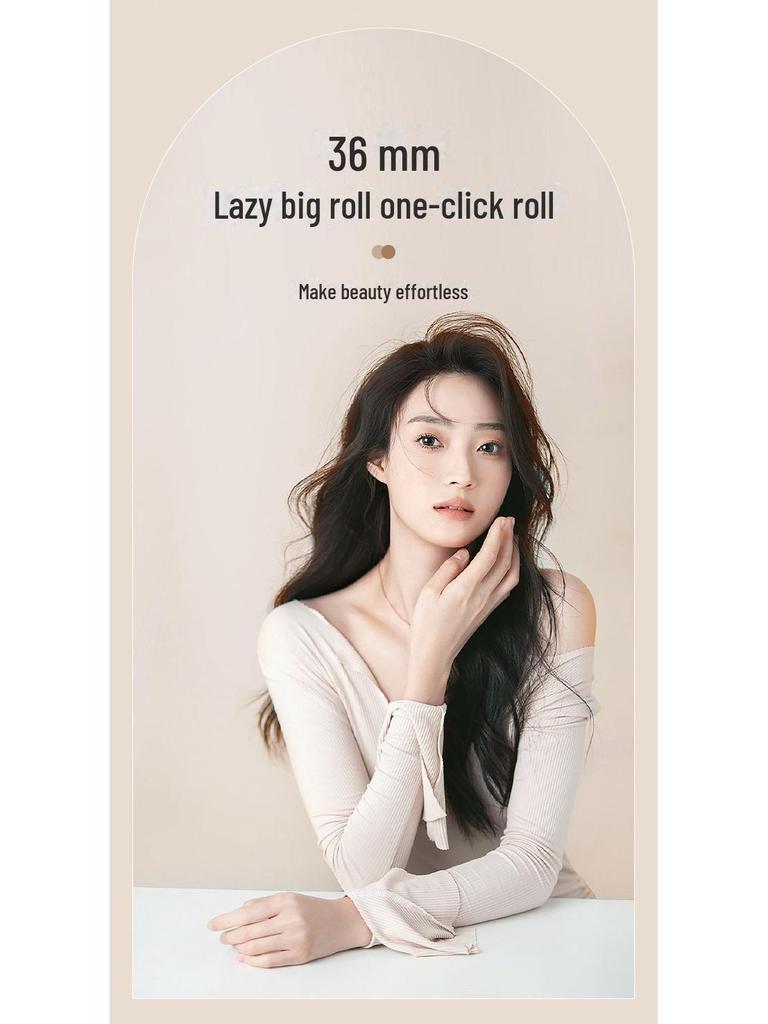 New 36mm Korean-Style Automatic Curling Iron: Gentle On Hair, Creates Big Waves with Negative Ion Technology.