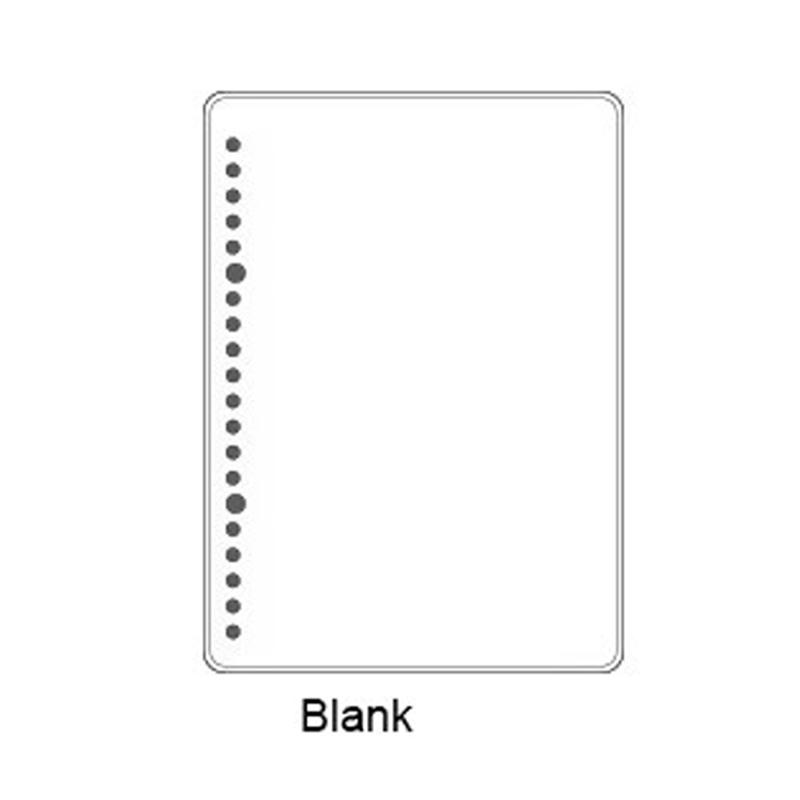 A5/B5 Loose-Leaf Notebook-60 Sheets Transparent PP Cover with Metal Rings Easy Refillable School & Office Supplies