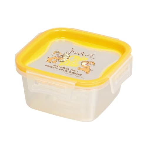 Pearl Metal Disney Storage Container, Square, Small, Chip & Dale, Made in Japan, WD-9054