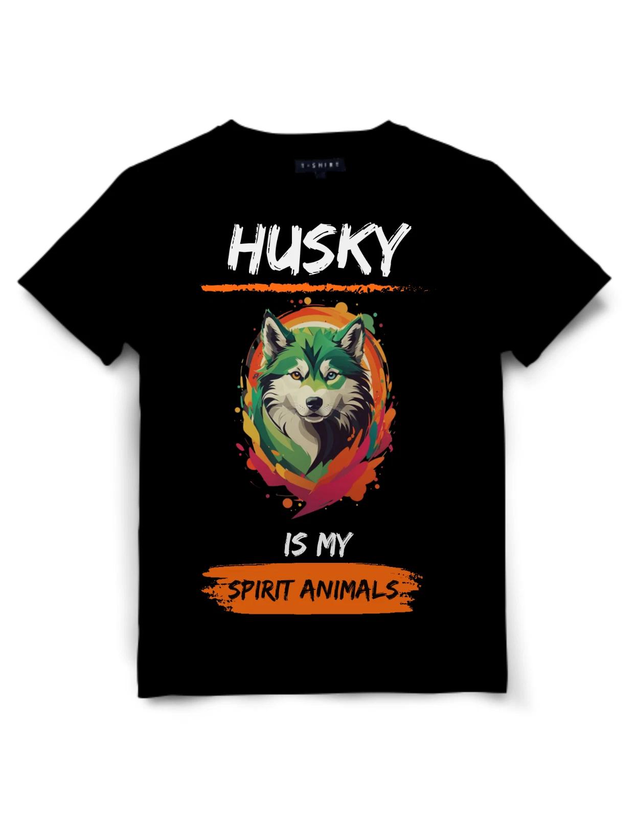 

Husky is my Spirit Animal T-Shirt Unisex Jersey Short Sleeve Tee 4XL