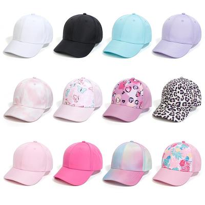 1pc Parent-Child Baseball Cap Mother & Baby Daughter Ponytail Hat Adjustable High Messy Bun Ponycap, Quick Drying Sun Hat