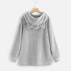 Women's Sweatshirt Hooded Loose Large Size Double Sided Velvet Long Sleeve Jacket
