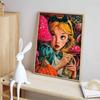 Disney 5D DIY Diamond Painting Alice in Wonderland Retro Print Style Illustration Embroidery Mosaic Cross Stitch Home Decor Gift Crafts