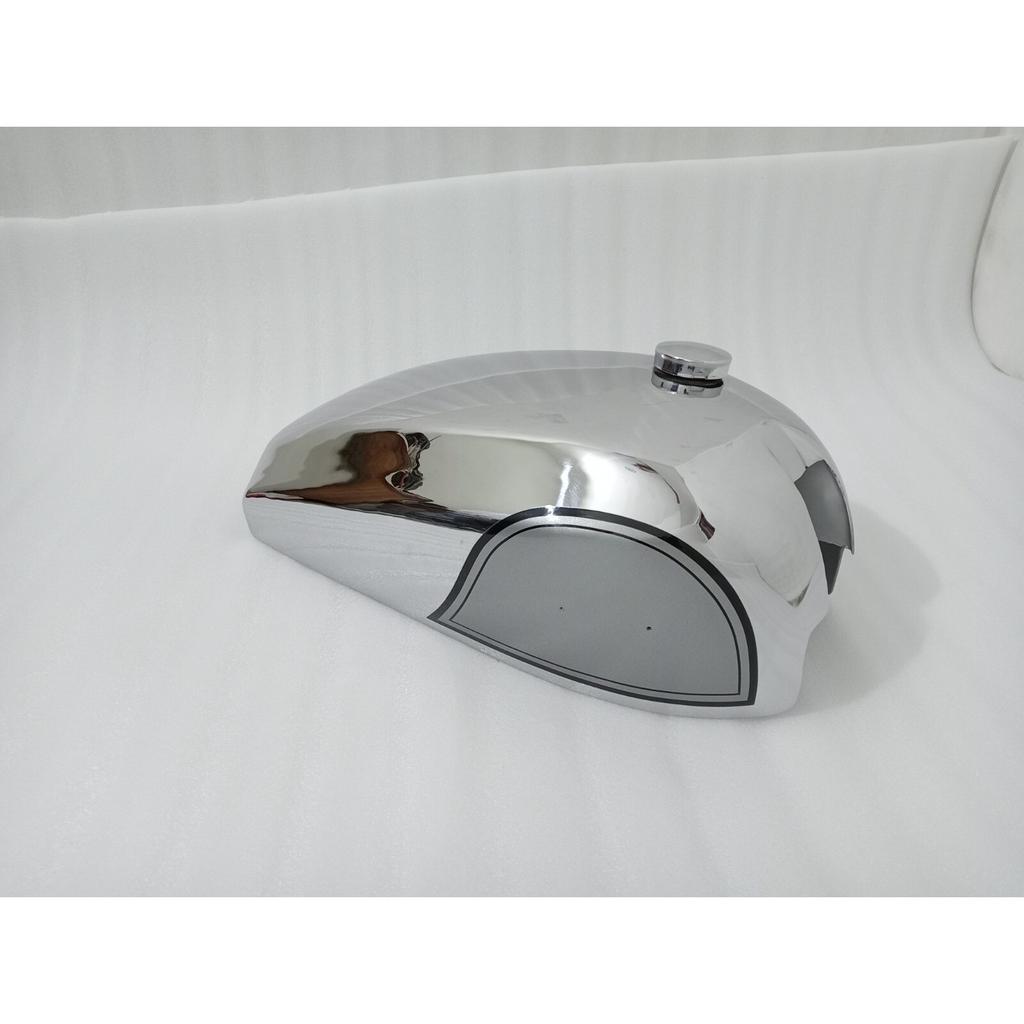 Norton Dominator Wideline Model 88 99 Steel Petrol Tank Chrome & Silver Painted